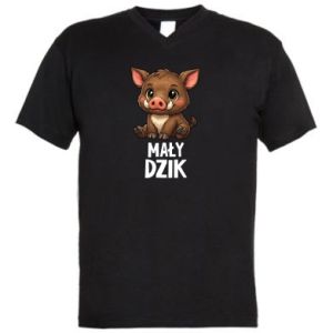 Koszulka V-neck męska Mały dzik