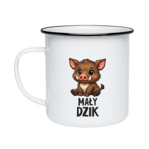 Kubek emaliowany Mały dzik