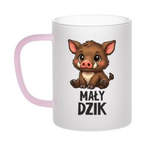 Kubek szroniony dwukolorowy Mały dzik