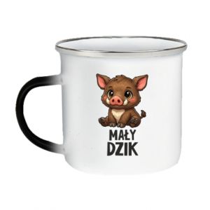 Kubek magiczny emaliowany Mały dzik
