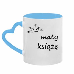 Kubki z uchwytem w kształcie serca dwukolorowe