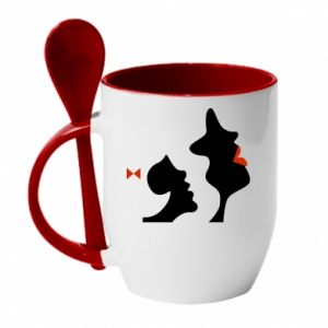 Kubki z ceramicznymi łyżkami