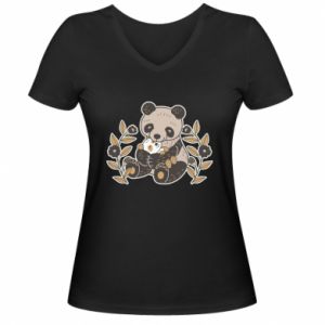 Koszulki V-neck damskie