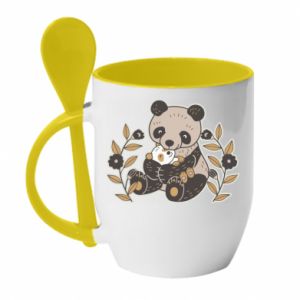 Kubki z ceramicznymi łyżkami