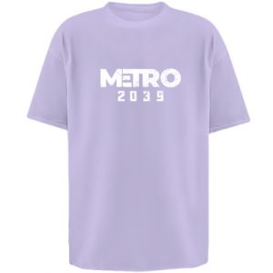 Koszulka oversize damska Metro 2039 - PrintSalon Koszulka oversize damska Metro 2039