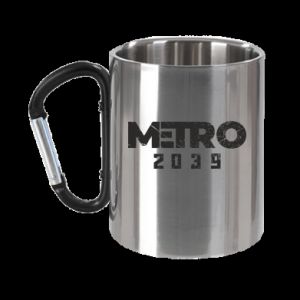 Kubek metalowy z uszkiem karabińczykiem Metro 2039 - PrintSalon Kubek metalowy z uszkiem karabińczykiem Metro 2039