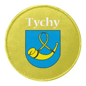 Naszywka okrągła Miasto Tychy z herbem