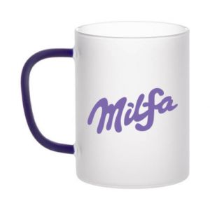Kubek szroniony dwukolorowy Milfa milka
