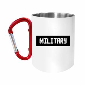 Kubki metalowe z uszkiem karabińczykiem