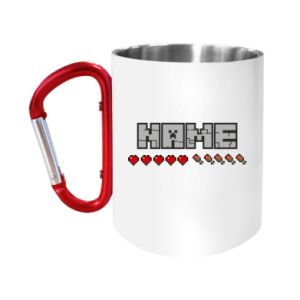 Kubki metalowe z uszkiem karabińczykiem