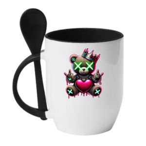 Kubki z ceramicznymi łyżkami