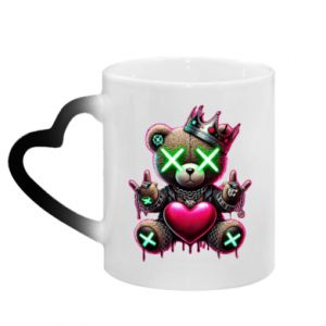 Kubki magiczne z uchwytem w kształcie serca