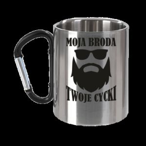 Kubki metalowe z uszkiem karabińczykiem