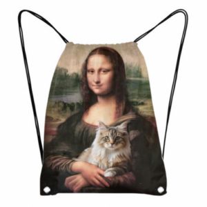 Plecak-torba Fullprint Mona Lisa i kot