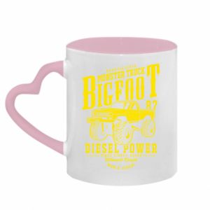 Kubki z uchwytem w kształcie serca dwukolorowe