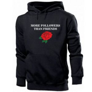 Bluza z kapturem męska More followers than friends