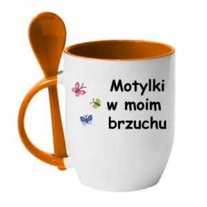 Kubki z ceramicznymi łyżkami