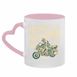 Kubki z uchwytem w kształcie serca dwukolorowe