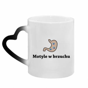 Kubki magiczne z uchwytem w kształcie serca