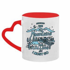 Kubki z uchwytem w kształcie serca dwukolorowe