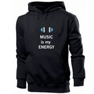 Bluza z kapturem męska Music is my energy