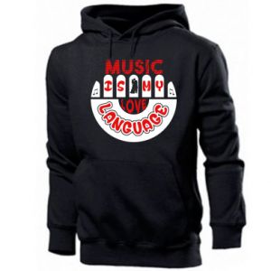 Bluza z kapturem męska Music Is My Love Language
