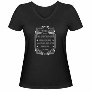 Koszulki V-neck damskie