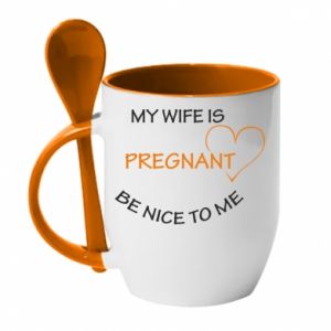 Kubki z ceramicznymi łyżkami