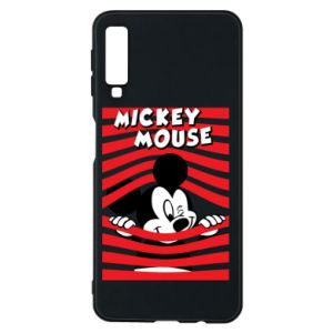 Etui na Samsung A7 2018 Myszka Miki i paski