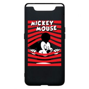 Etui na Samsung A80 Myszka Miki i paski