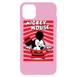 Etui na iPhone 11 Pro Max Myszka Miki i paski