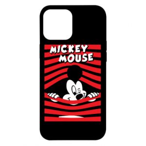 Etui na iPhone 12 Pro Max Myszka Miki i paski