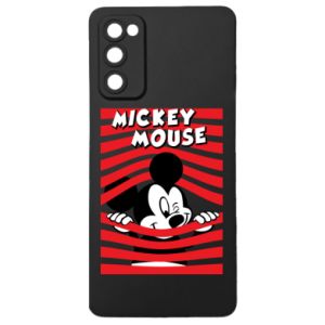 Etui na Samsung S20 FE Myszka Miki i paski