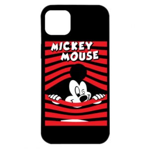Etui na iPhone 14 Plus Myszka Miki i paski