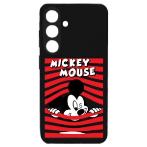 Etui na Samsung S24 Myszka Miki i paski - PrintSalon Etui na Samsung S24 Myszka Miki i paski