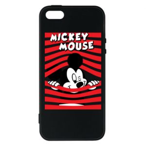 Etui na iPhone 5/5S/SE Myszka Miki i paski