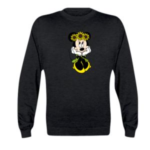 Bluza dziecięca Myszka Minnie z kwiatami na głowie