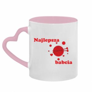 Kubki z uchwytem w kształcie serca dwukolorowe