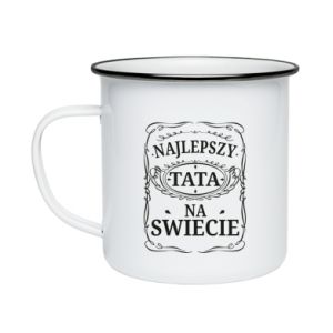 Kubek emaliowany dla taty Najlepszy tata na swiecie