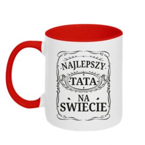 Kubek dwukolorowy dla taty Najlepszy tata na swiecie