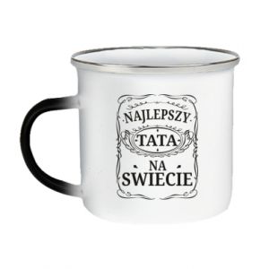 Kubek magiczny emaliowany dla taty Najlepszy tata na swiecie