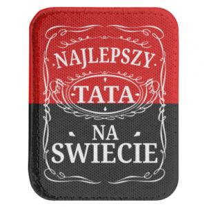 Naszywka prostokątna zaokrąglona dla taty Najlepszy tata na swiecie