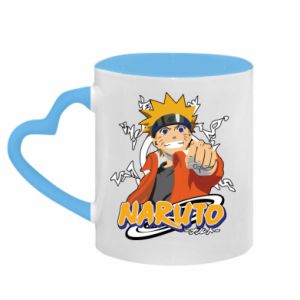 Kubki z uchwytem w kształcie serca dwukolorowe