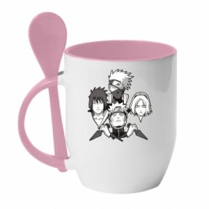 Kubki z ceramicznymi łyżkami