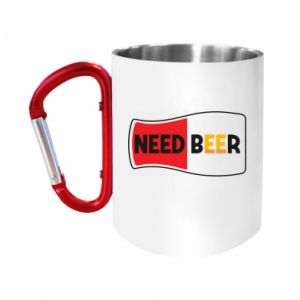 Kubki metalowe z uszkiem karabińczykiem