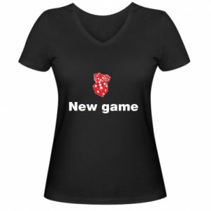 Koszulki V-neck damskie