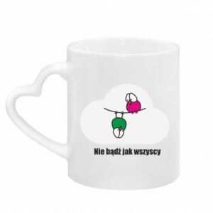 Kubki z uchwytem w kształcie serca