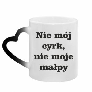 Kubki magiczne z uchwytem w kształcie serca