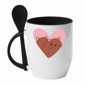 Kubki z ceramicznymi łyżkami