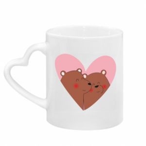 Kubki z uchwytem w kształcie serca